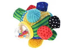 М'яка брязкальце м'яч Baby Soothing Ball 036-1 у коробці YG Toys - мініатюра 4
