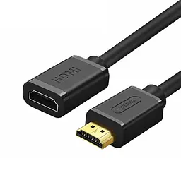 Подовжувач HDMI (тато) — HDMI (мама) VEGGIEG HF-1 1m, v2.0, OD-7.0mm