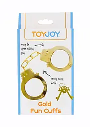 Наручники Toy Joy Fun Cuffs золотий - мініатюра 2