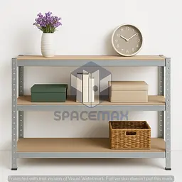 Стелаж металевий 80×100×30 оцинкований самозбірний SPACEMAX