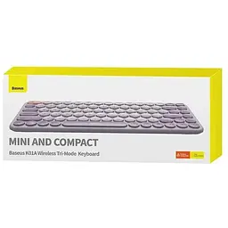 Клавіатура бездротова Baseus K01A Wireless Tri-Mode (3 режими) - блютуз + 2.4 + 5.0 ГГц фіолетова - мініатюра 5
