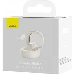 Бездротові навушники Baseus Bowie WM02 TWS white NGTW180002 - мініатюра 3