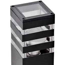 Вуличний світильник із датчиком руху Goldlux 317933 Teksas E27 1x12W IP44 GR - мініатюра 2
