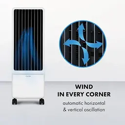 Мобільний кондиціонер вентилятор Klarstein Maxflow Smart 4-в-1 (10036091) - мініатюра 3