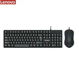 Комплект клавіатура та миша Lenovo KM101 (ENG/ РУС) чорний