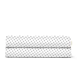 Дитяче простирадло Cosas Grey Dots CS2 110х160 біле (DropGreyWhite_110x160)