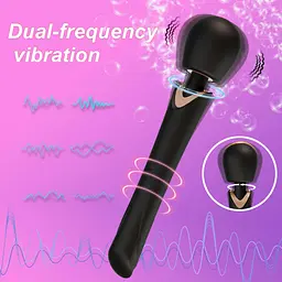 Вібратор B - Series Cute Perfect Wand 30 см (чорний) - мініатюра 21