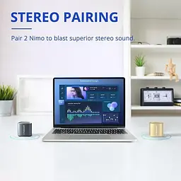 Портативна акустика Tronsmart Nimo Mini Speaker Polar Black + Nimo Mini Speaker Gold - мініатюра 8