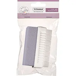Щітка-пемза Titania 9.5 см блідо-синя (7065R синій)