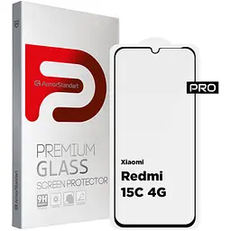 Захисне скло ArmorStandart Pro Glass для Xiaomi Redmi 15C 4G Black (ARM85416) [148399] - мініатюра 1