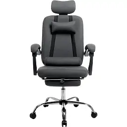 Офісне крісло GT Racer X-8003 Fabric, сіре (X-8003 Gray) - мініатюра 2