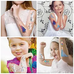 Набір тимчасових тату "Холодне серце" Fresh Tattoo frozen-tattoo-mini-set-1-10, 10 штук, розмір 12 х 7 см - мініатюра 5