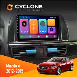 Штатна магнітола Mazda 6 2012-2015 Cyclone C9-001 2x32 CPL Cyclone (НФ-00002469)