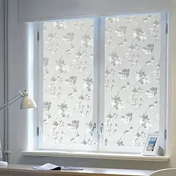 Плівка самоклеюча Hibiscus PVC 200×60 см, декоративна, для скла. з малюнком квіти