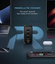 Мережевий зарядний пристрій ArmorStandart Resolute Power ARP-131 100W GaN Black (ARM70024) - мініатюра 7