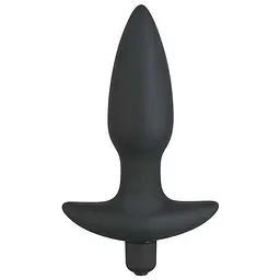 Анальна пробка з вібрацією Orion Black Velvet Vibrating Plug Medium, 15х3 см, M