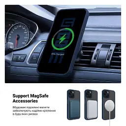Чохол ArmorStandart Uniq Magsafe для Apple iPhone 14 Dark Blue - мініатюра 4