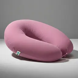 Подушка для вагітних та годування Sei Design трикотаж гіпоалергенна, наволочка з бавовни на блискавці пудра 30 х 190 см (8000036178*003)