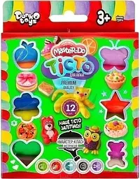 Комплект креативної творчості Danko Toys Тісто для ліплення Master Do 12 кольорів 7521DT - мініатюра 2