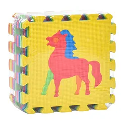 Дитячий килимок Мозаїка "Тварини" Bambi M 0376-1, 10 деталей, EVA, 30х30 см