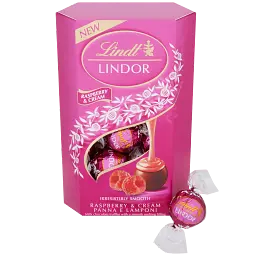 Шоколадні цукерки Lindt LINDOR Chocolate Truffles з малиновим кремом, 200 г - мініатюра 2