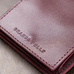 Жіноче шкіряне портмоне GRANDE PELLE 10х10х1,5 см acs0018774 - мініатюра 9