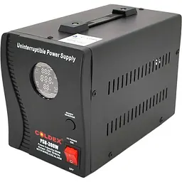ДБЖ з правильною синусоїдою Coldex PSW-Coldex-500VA (300W), 12V під зовнішню батарею, струм заряду 10A+ wireless alarm