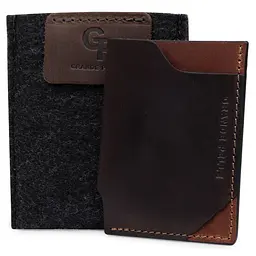 Шкіряний картхолдер GRANDE PELLE 7х9 см acs0025896 - мініатюра 4