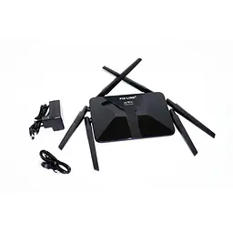 Маршрутизатор WI-FI роутер Pix-Link LV-WR50Q високошвидкісний 6 антен Black (17965) - мініатюра 4