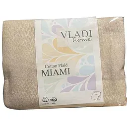 Плед VLADI 140х200см "MIAMI" ALICE біл-піс.