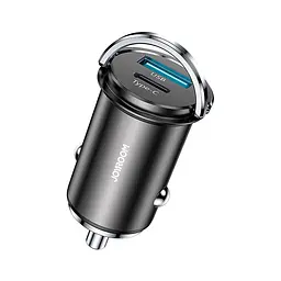 Адаптер автомобільний JOYROOM Mini dual-port ring-pull fast car charger C-A45 1USB і 1Type-c 5A20W