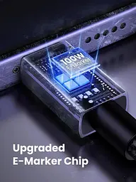Кабель UGREEN 35985 USB-C TO USB-C Cable 100W PD Fast Charging Cable 0.5m для iPhone 15/Plus/Pro/Pro Max - мініатюра 6