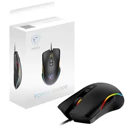 Миша MSI FORGE GM300, Black, оптична, 1200 - 7200 dpi, 7 кнопок, RGB підсвічування, USB, 1.5 м, 118 г - мініатюра 4