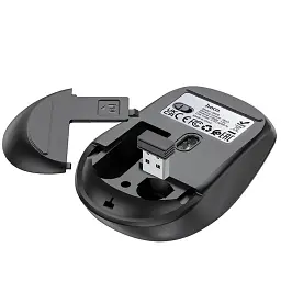 Бездротова миша Hoco GM28 2.4G Business Wireless Mouse Black Metal Grey - мініатюра 4