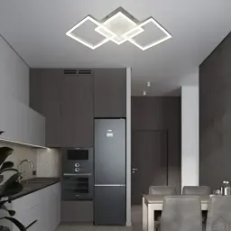 Смарт люстра керована світлодіодна SQUARE 3S 90 Вт 887x420x135 мм Бiла ESLLSE - мініатюра 4
