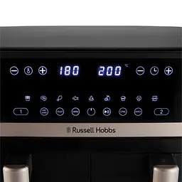 Мультипіч Russell Hobbs Satis Fry DualBaske чорний 2800 Вт (27680-56) - мініатюра 3