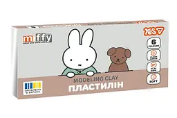 Пластилін 540726, 6 кольорів, 120 г "Miffy" Yes
