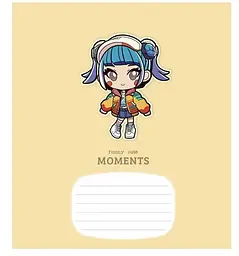 Зошит загальний Школярик Fany cute moment у лінію 12 аркушів 30 шт. (012-3267L) - мініатюра 4