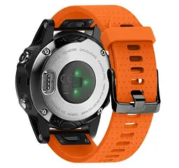 Силіконовий ремінець Primo для годинника Garmin Fenix 5S/5S Plus/6S Orange - мініатюра 2