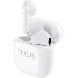 Бездротові навушники Pixus Muse, TWS, BT5.3, 37mAh, 320mAh, 5h, white UA UCRF