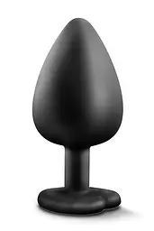 Анальна пробка з каменем Blush Temptasia Bling Plug large Black - мініатюра 4