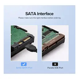 Кабель для передачі даних SATA 3 Data Cable 0.5m 90° corner US217 Black Ugreen (30797) - мініатюра 7