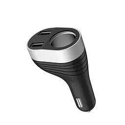 Автомобільний зарядний пристрій HOCO Z29 Regal digital display cigarette lighter car charger чорний