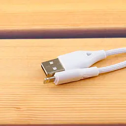 Кабель Aspor AC-06 USB – Lightning 2.4A/1м- білий - мініатюра 3