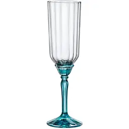 Келих для шампанського Bormioli Rocco Florian lucent blue, 210 мл, прозорий з блакитним (199421BCG021990)