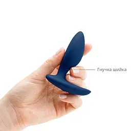 Анальная смарт-вибропробка We-Vibe Ditto Moonlight Blue с пультом ДУ - мініатюра 3