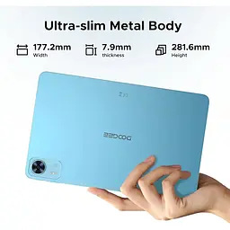 Планшет Doogee T36 12" 90Hz FHD+ /8GB/256GB/ T620 /8800mAh/ 13+8Мп / LTE / Blue - мініатюра 5
