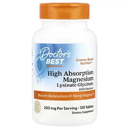 Магній High Absorption Magnesium 100 mg 120 таблеток Doctor's Best vit0005452