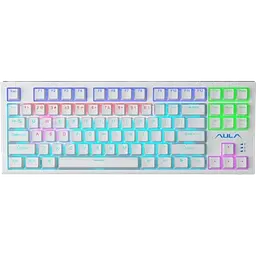 Клавіатура Aula F3032 Dark Yellow keys RGB White (6948391204680) - мініатюра 3