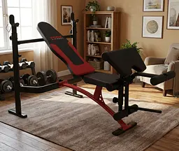 Лавка для жиму York Fitness Delta Pro 1000 з стійкою для штанги та партою Скотта - мініатюра 2
